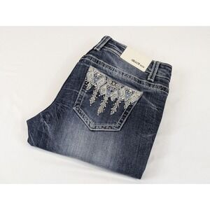 Grace In LA Jeans Womans 30x34 Bootcut Embroidery Bedazzled Western Rodeo